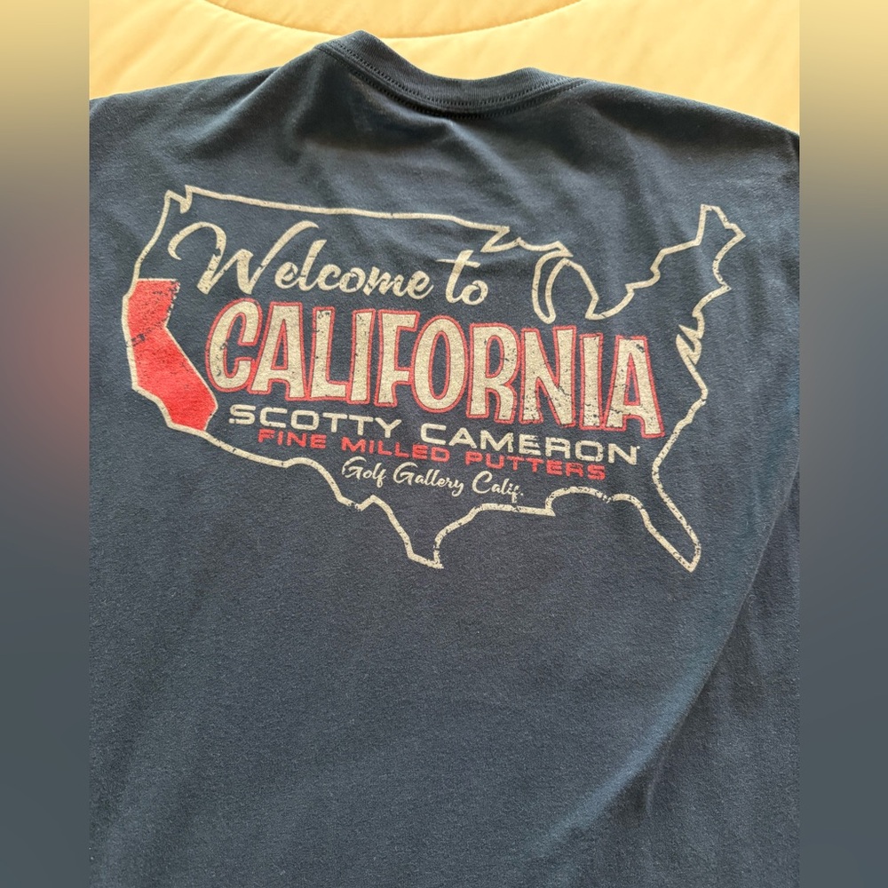 Scotty Cameron Navy Tee with California Graphic